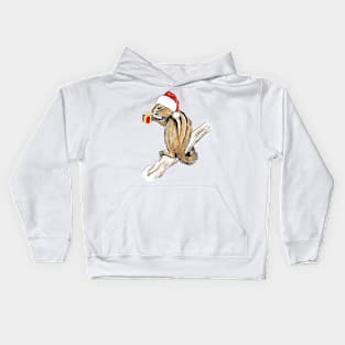 Christmas chipmunk Kids Hoodie